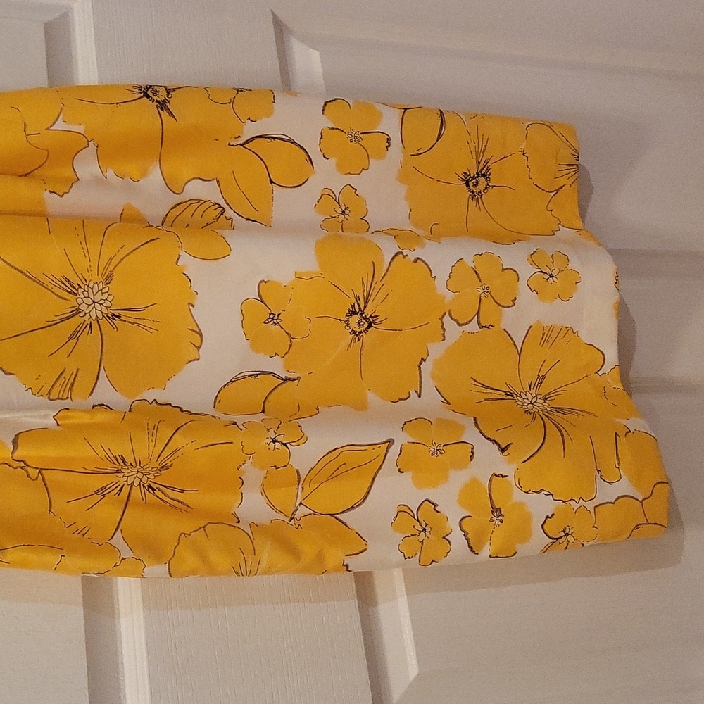 Jessica Howard Yellow and White Floral Ruffle Sheath Dress - Picture 6 of 16